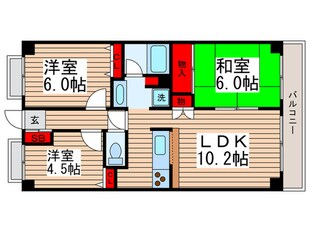 ﾌｪｱﾊﾟ-ｸ松戸六高台なみ木の街の物件間取画像